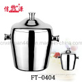 Stainless Steel Double-Deck Ice Bucket (FT-0404)